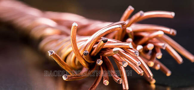 Copper được dùng làm dây điện