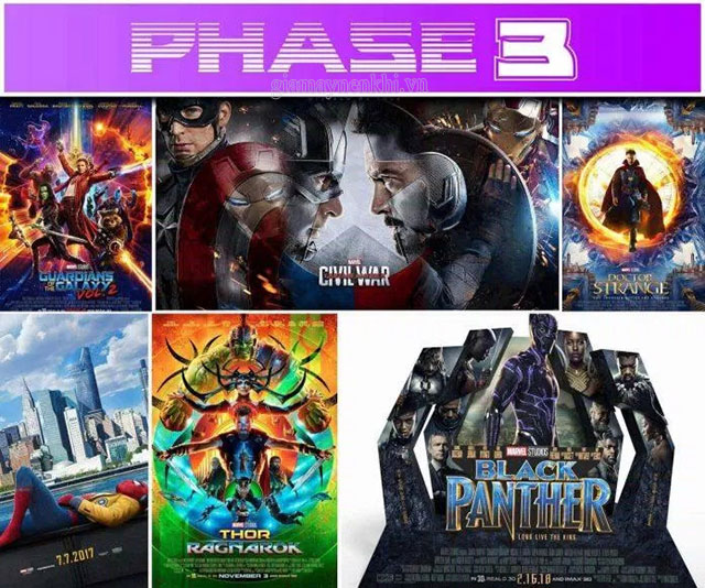 Trình tự đúng nhất để xem phim Marvel phase 3
